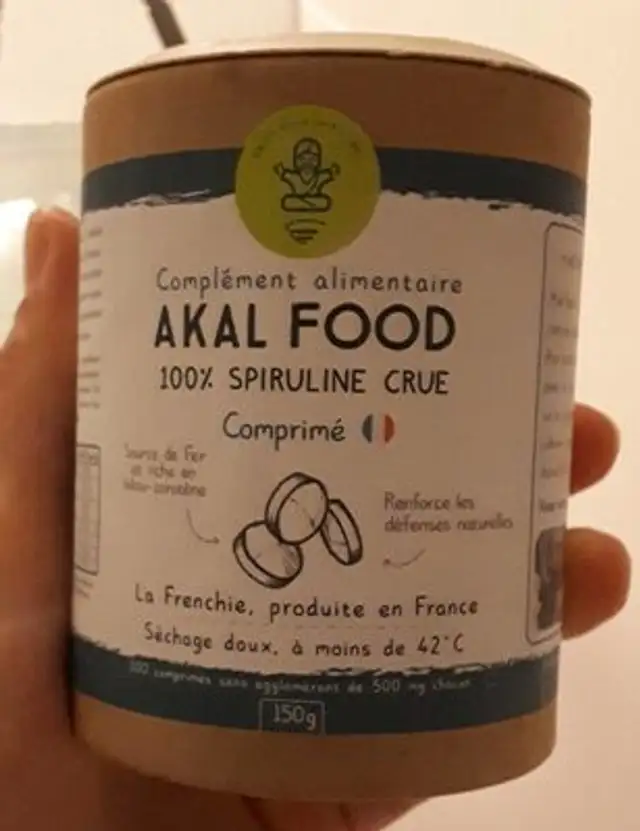 Spiruline front packaging