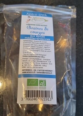 Graines de courges aux épices méditerranéennes