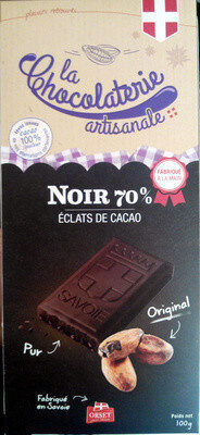 Noir 70 % Éclats de cacao
