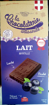 Chocolat au lait myrtille