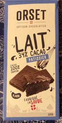 Chocolat lait 34%