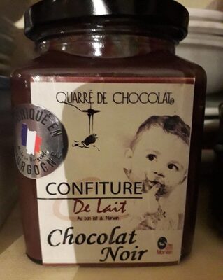 Confiture de lait au chocolat noir front packaging