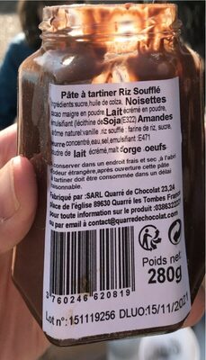 La Pâte à Tartiner Riz soufflé