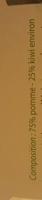 Jus de fruit Pomme Kiwi ingredients label