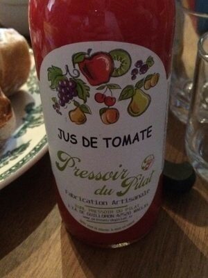 Jus de tomate front packaging