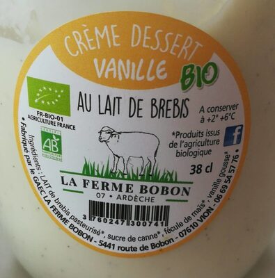 Crème dessert vanille