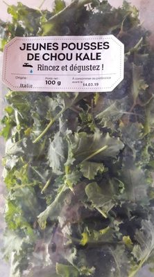 Jeunes pousses de chou kale