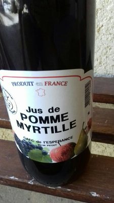 Jus de pomme et myrtille