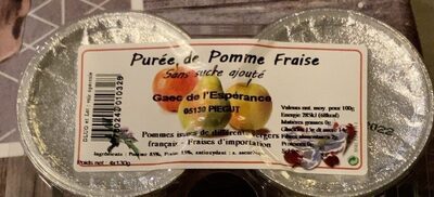 Puree pomme fraise