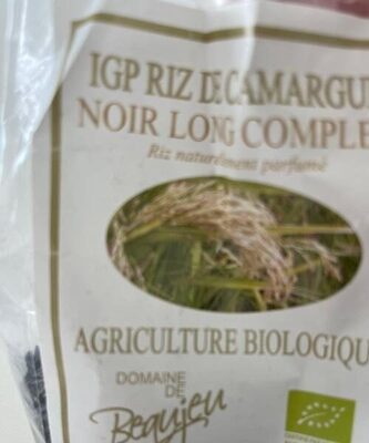 Riz noir long complet