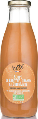 Soupe de carotte orange et gingembre BIO