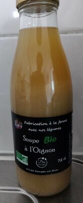 Soupe bio à l'oignon front packaging