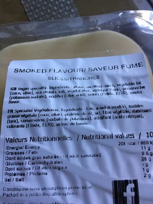 Nature&Moi ingredients label