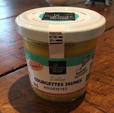Delice de courgettes jaunes front packaging
