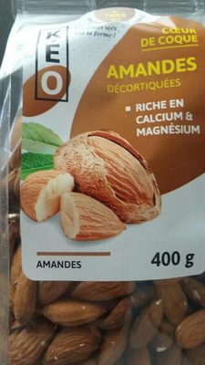 Amandes decortiquées