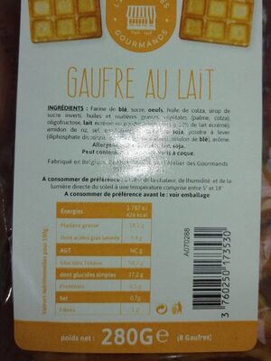 Gaufre au lait