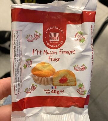 P’tit muffin français fraise front packaging