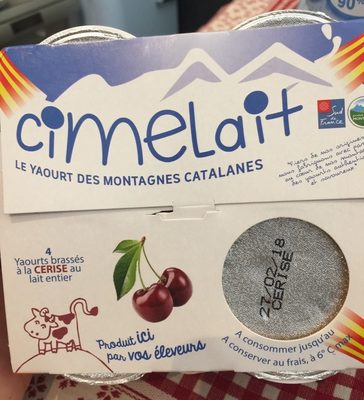 Yaourt brassé à la cerise