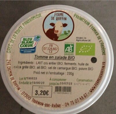 Tomme en salade BIO