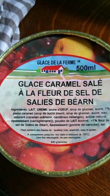 Glace caramel salé à la fleur de sel de Salies de Béarn front packaging