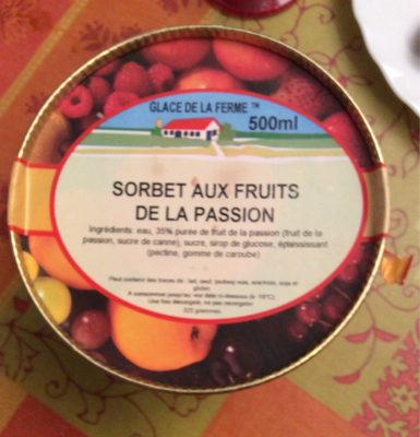 Sorbet aux fruits de la passion