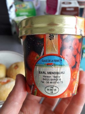 Glace au café front packaging