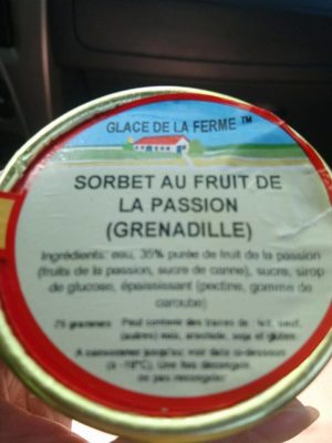 Sorbet au fruit de la passion