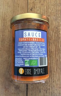 Sauce Tomate- Basilic front packaging