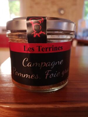 Campagne pommes, foie gras front packaging