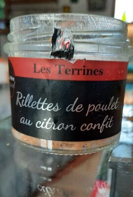 Rillettes de poulet au citron confit front packaging