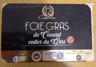 Foie gras de canard entier du Gers mi-cuit front packaging