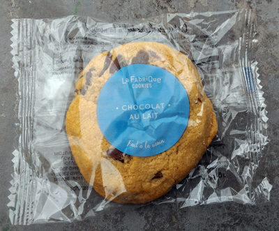 Cookie chocolat au lait front packaging