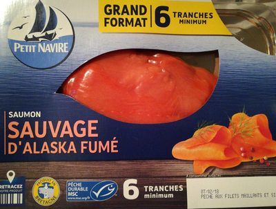 Saumon d'Alaska Fumé front packaging