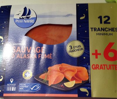 Saumon d'Alaska fumé front packaging
