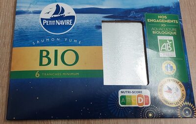 Saumon fumé bio front packaging