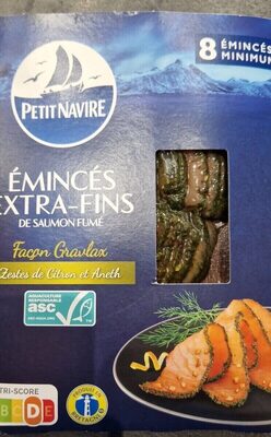 Émincés extra-fins de saumon fumé façon Gravlax
