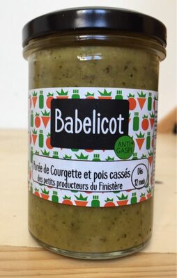 Purée de courgette et pois cassés