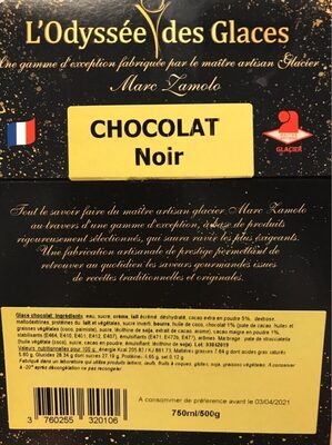 Glace chocolat noir