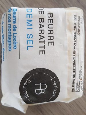 Beurre de baratte demi-sel