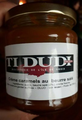 Crème caramel au beurre salé front packaging