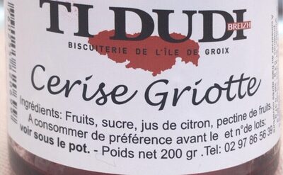 Confiture Cerise griotte front packaging