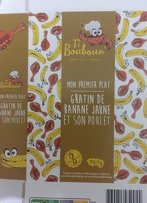 Mon premier plat- Gratin de banane jaune et son poulet