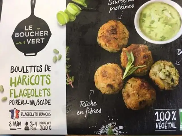 Boulettes de haricots flageolets front packaging