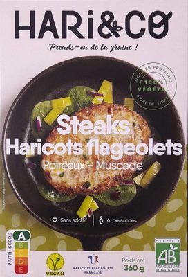 Steaks Haricots Flageolets - Poireaux - Muscade