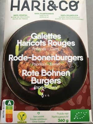 Rode-bonenburgers front packaging