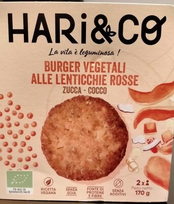 burger vegetali alle lenticchie rosse