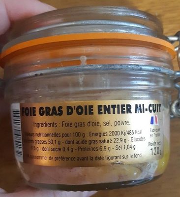 Foie gras d'oie entier mi-cuit