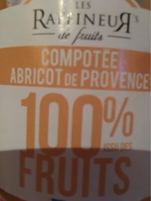 Compote abricots de provence front packaging