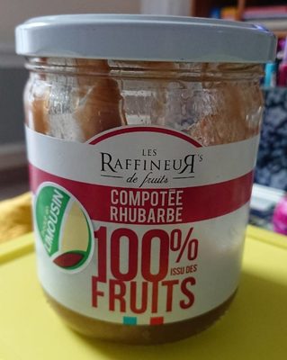Compotée Rhubarbe front packaging
