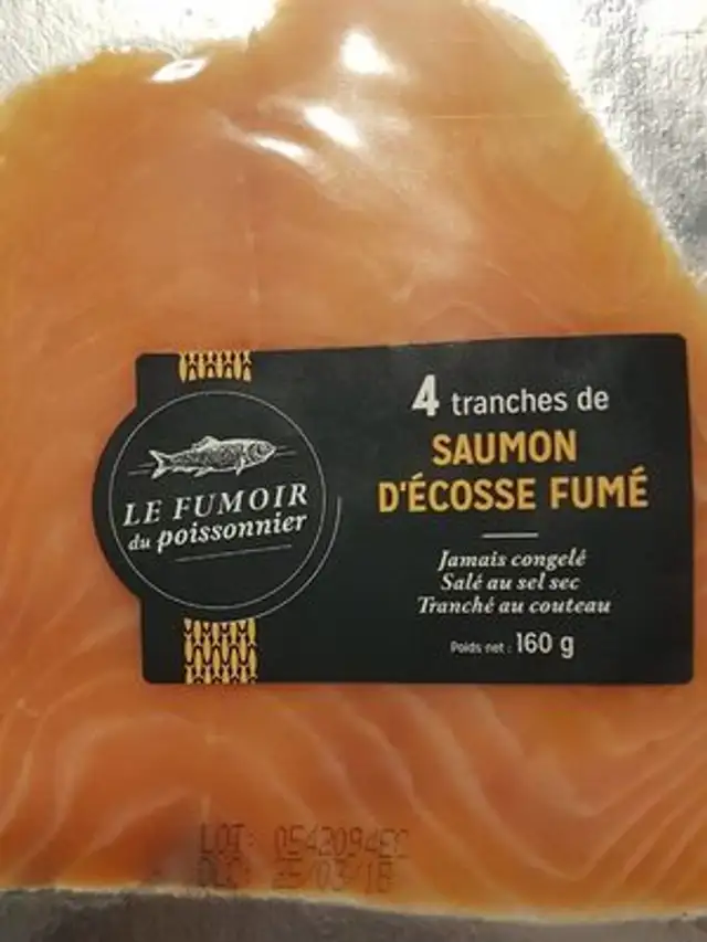 Saumon d'Ecosse fumé front packaging